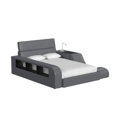 Valari Full Transformer Bed with Electronic Features in Grey PU