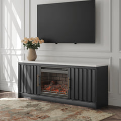 Tampa Furniture Outlet Lutz - Ashley Furniture - Cadmori 63" TV Stand with Electric Fireplace - 63" TV Stand with Electric Fireplace - W2616W2