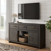 Tampa Furniture Outlet Lutz - Ashley Furniture - Brazen Valley TV Stand - 71" - W2648-268