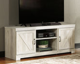 Tampa Furniture Outlet Lutz - Ashley Furniture - Bellaby TV Stand - 63" / Whitewash - W331-68