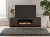 Tampa Furniture Outlet Lutz - Ashley Furniture - Cayboni 71" TV Stand with Electric Fireplace - 71" TV Stand with Electric Fireplace / Black - W3789W1