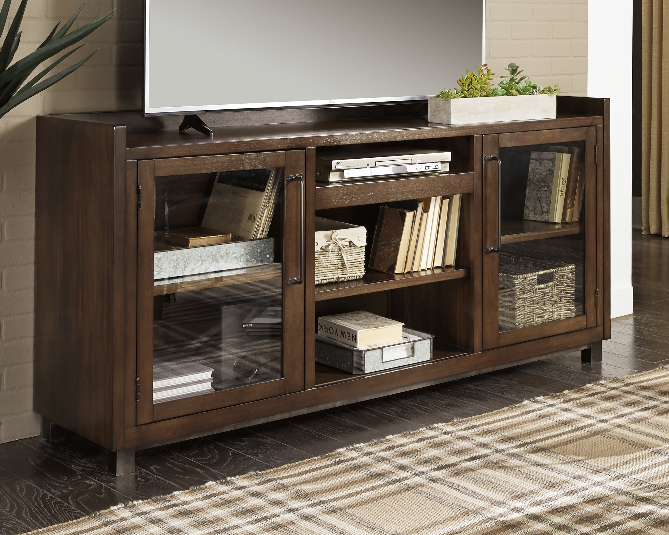 Tampa Furniture Outlet Lutz - Ashley Furniture - Starmore 70" TV Stand - 70" / Brown - W633-68