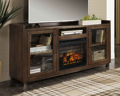 Tampa Furniture Outlet Lutz - Ashley Furniture - Starmore 70" TV Stand with Electric Fireplace - 70" TV Stand with Electric Fireplace / Brown - W633W5