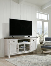 Tampa Furniture Outlet Lutz - Ashley Furniture - Havalance TV Stand - TV Stand / Two-tone - W814-68