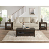 Wagner Rectangular Lift-Top Coffee Table w/ Casters in Cherry – SKU T-15740-5-RCT | Elements