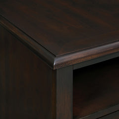 Wagner Chairside Table with USB in Cherry