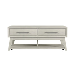 Westland Coffee Table with Casters in Almond