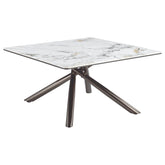 Carvell Square Sintered Stone Top Coffee Table Mirage White