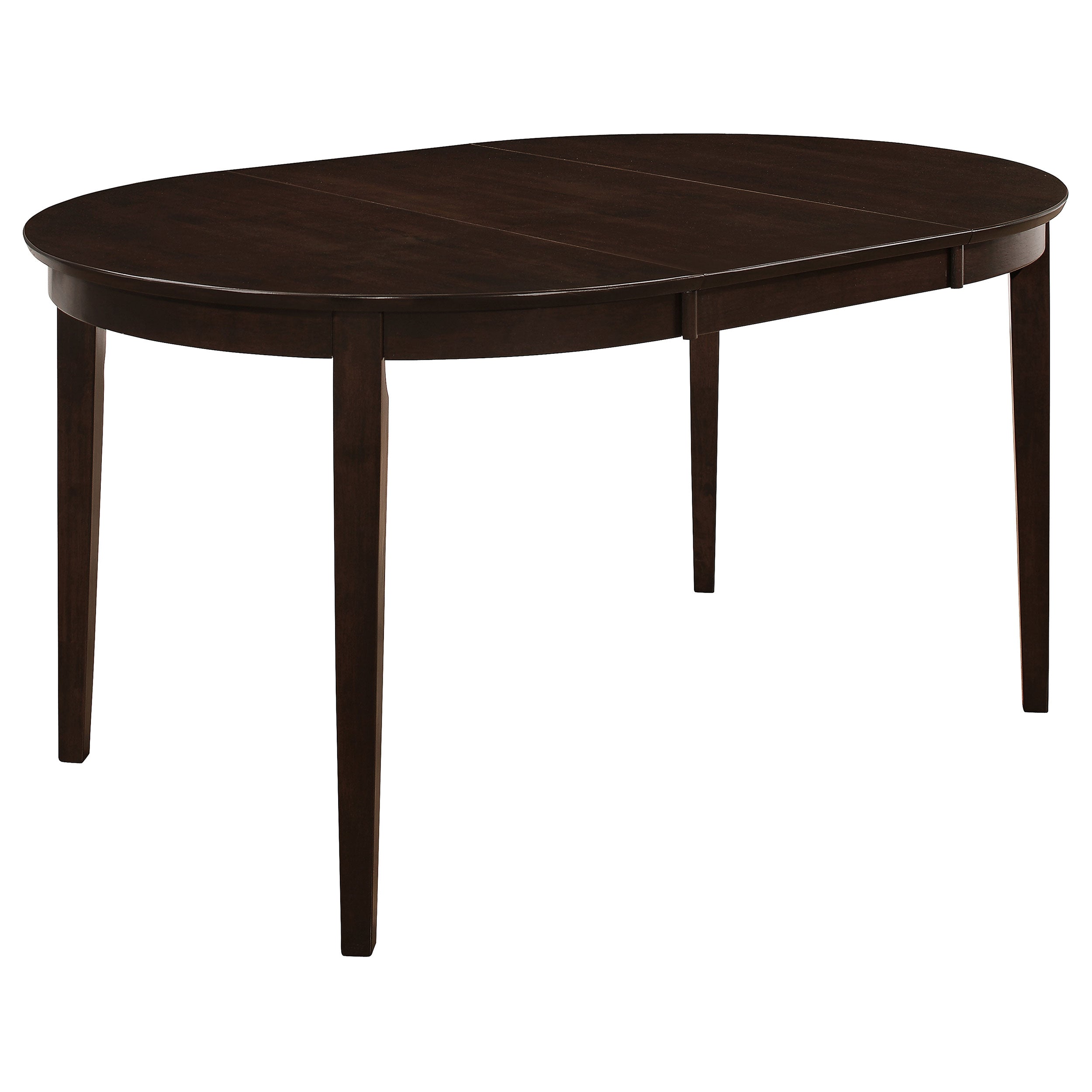 Tampa Furniture Outlet - Coaster - Gabriel Oval 60-inch Extension Leaf Dining Table Cappuccino - 100770