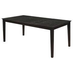 Tampa Furniture Outlet - Coaster - Louise Rectangular 78-inch Extension Leaf Dining Table Black - 101561