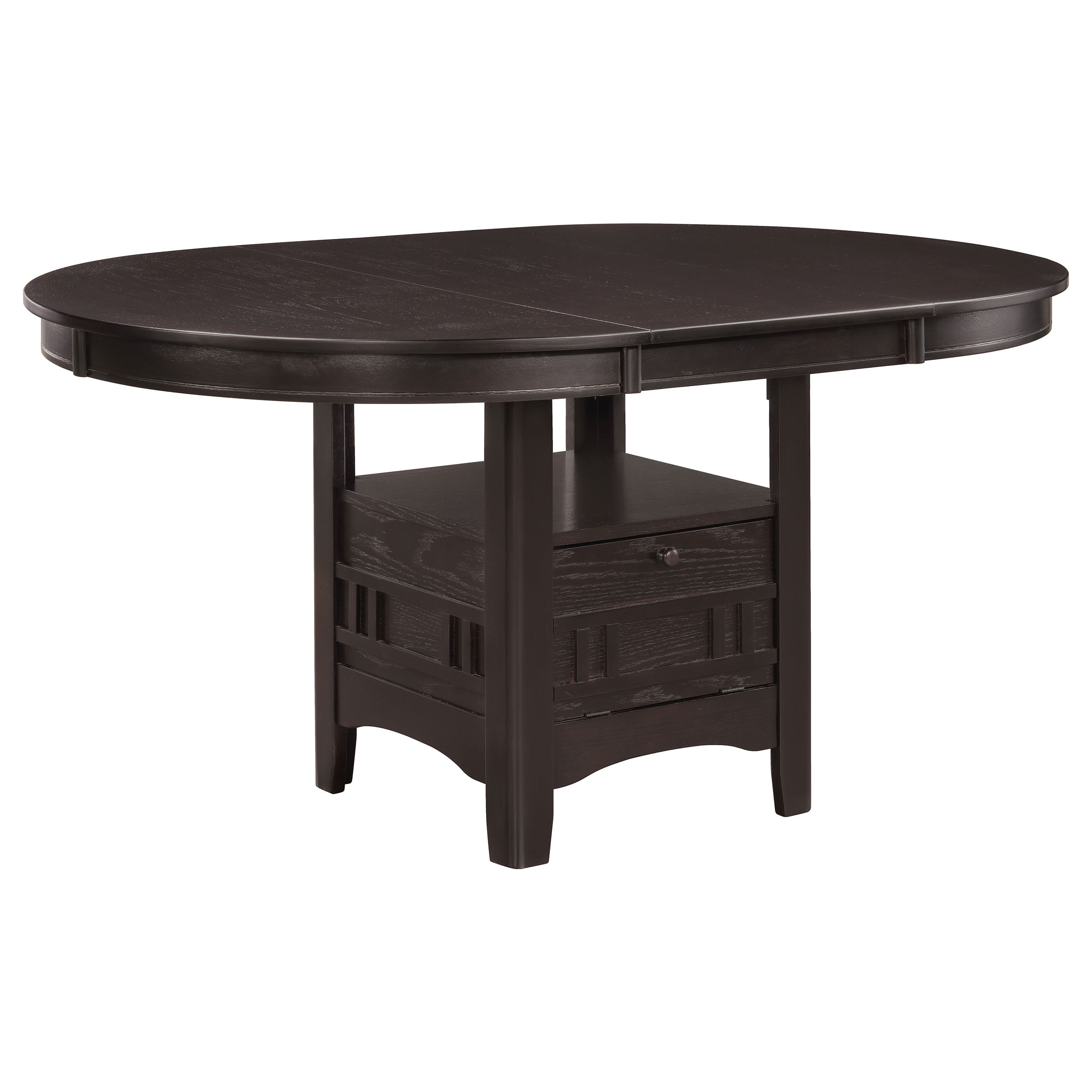 Tampa Furniture Outlet - Coaster - Lavon Oval 60-inch Wood Extension Leaf Dining Table Espresso - 102671