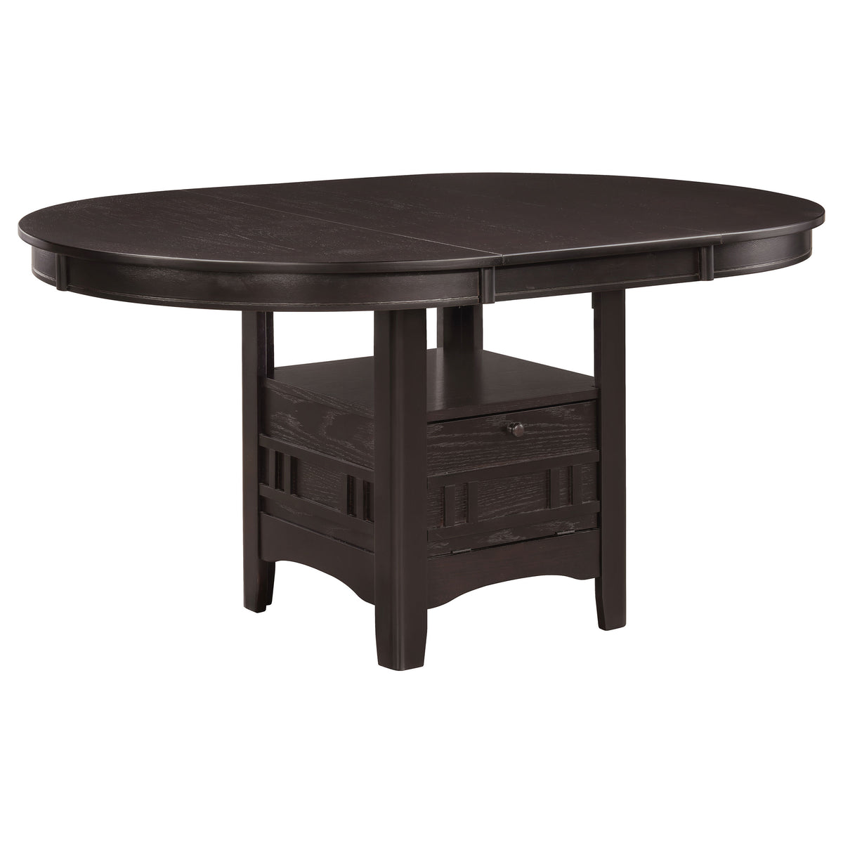 Tampa Furniture Outlet - Coaster - Lavon Oval 60-inch Wood Extension Leaf Dining Table Espresso - 102671