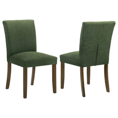 Tampa Furniture Outlet - Coaster - Paxton Upholstered Dining Side Chair Green (Set of 2) - 106378