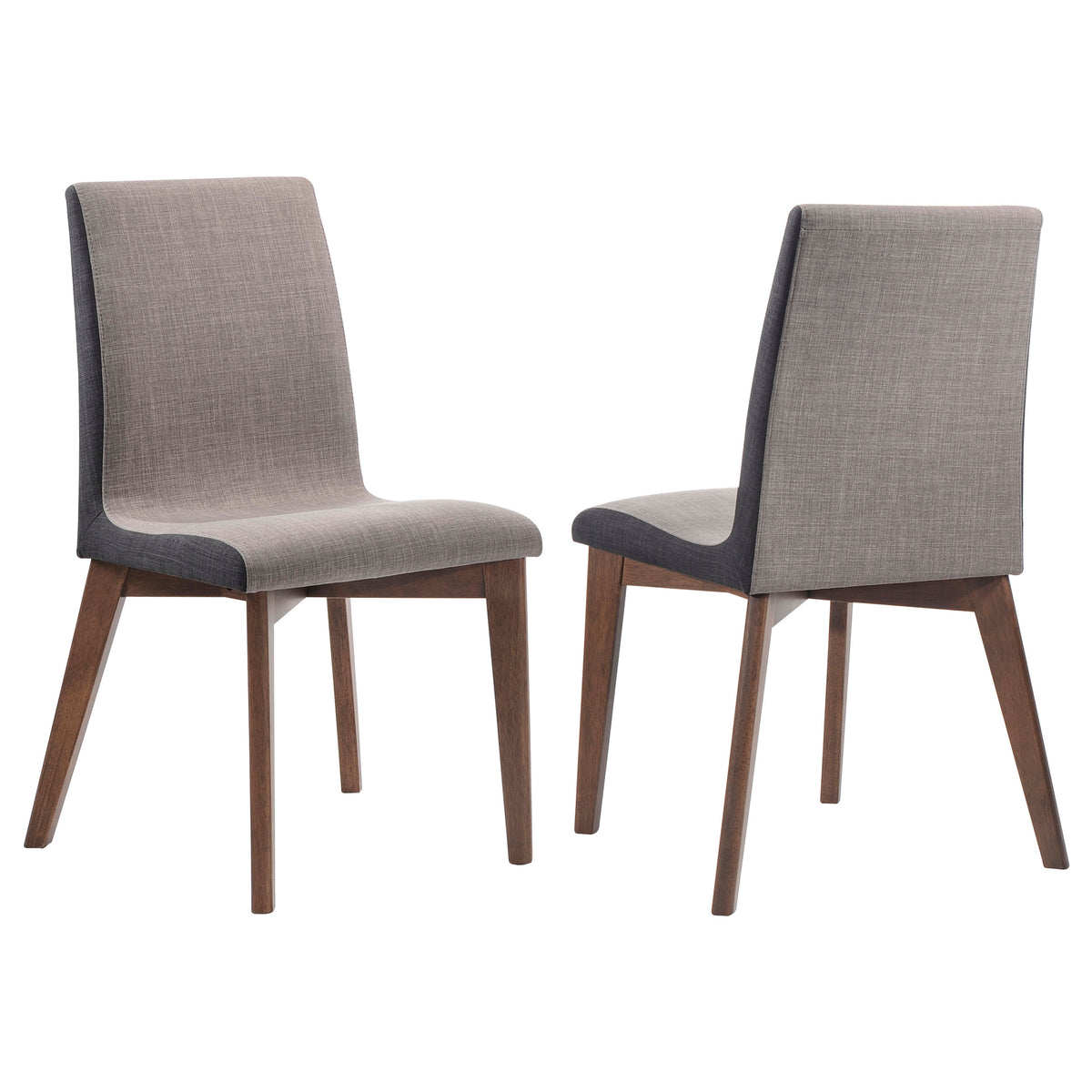 Tampa Furniture Outlet - Coaster - Redbridge Upholstered Dining Side Chair Walnut (Set of 2) - 106592