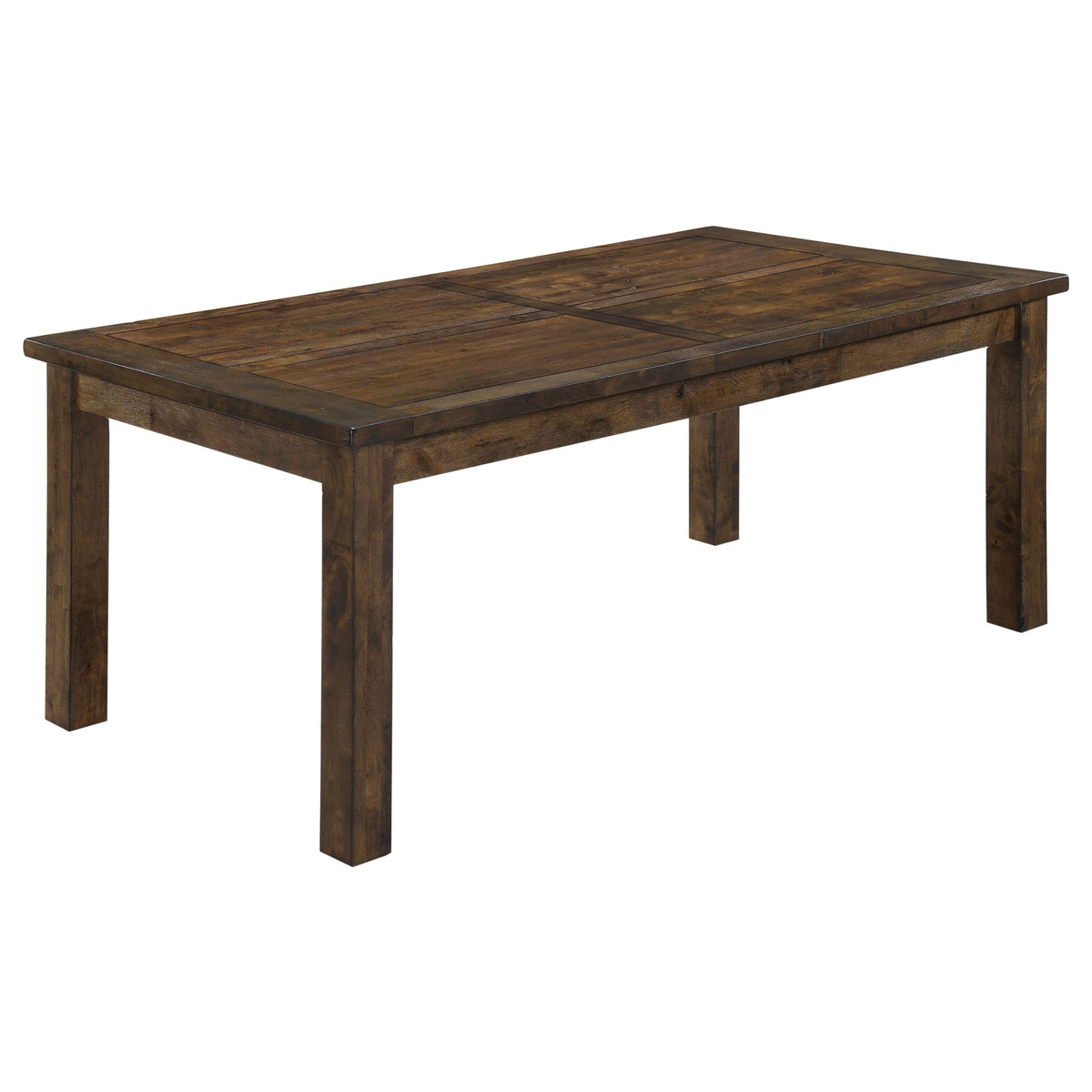 Tampa Furniture Outlet - Coaster - Coleman Rectangular 79-inch Dining Table Rustic Golden Brown - 107041