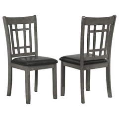 Tampa Furniture Outlet - Coaster - Lavon Wood Dining Side Chair Black and  Medium Grey (Set of 2) - 108212
