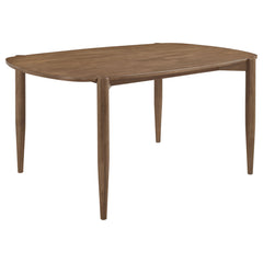 Tampa Furniture Outlet - Coaster - Dortch Oval 63-inch Solid Wood Dining Table Walnut - 108461