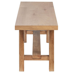 Middleton 60-inch Wood Backless Dining Bench Natural Brown