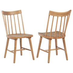 Tampa Furniture Outlet - Coaster - Middleton Solid Wood Dining Side Chair Brown (Set of 2) - 108546NAT