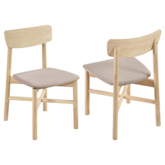 Tampa Furniture Outlet - Coaster - Parkridge Dining Side Chair White Washed (Set of 2) - 108552