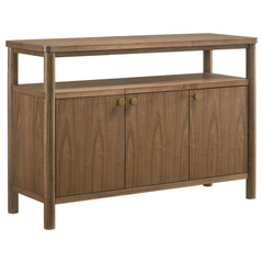Tampa Furniture Outlet - Coaster - Crestmore 52-inch Dining Cabinet Sideboard Buffet Walnut - 108575