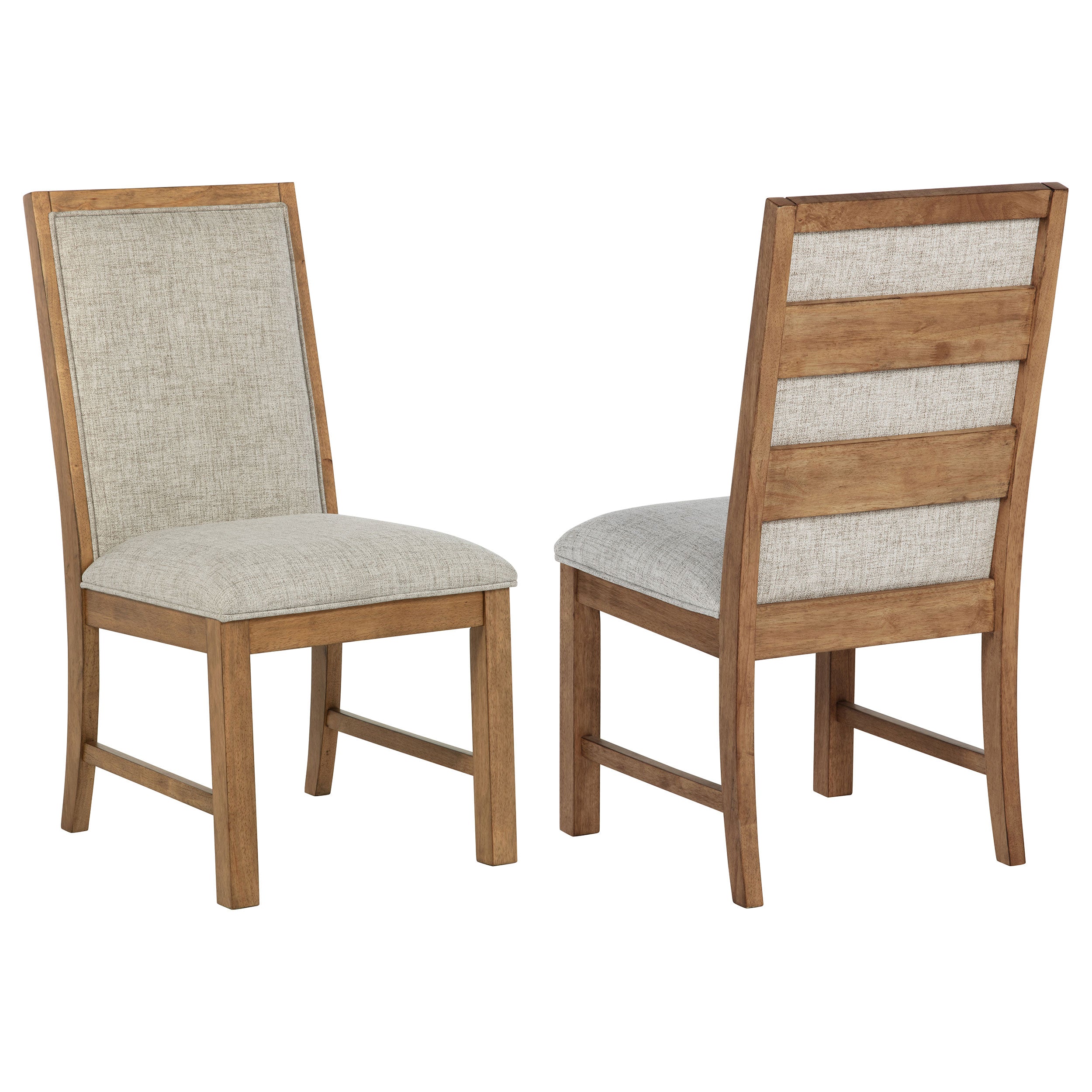 Tampa Furniture Outlet - Coaster - Bruner Upholstered Side Chair Natural Brown (Set of 2) - 109102