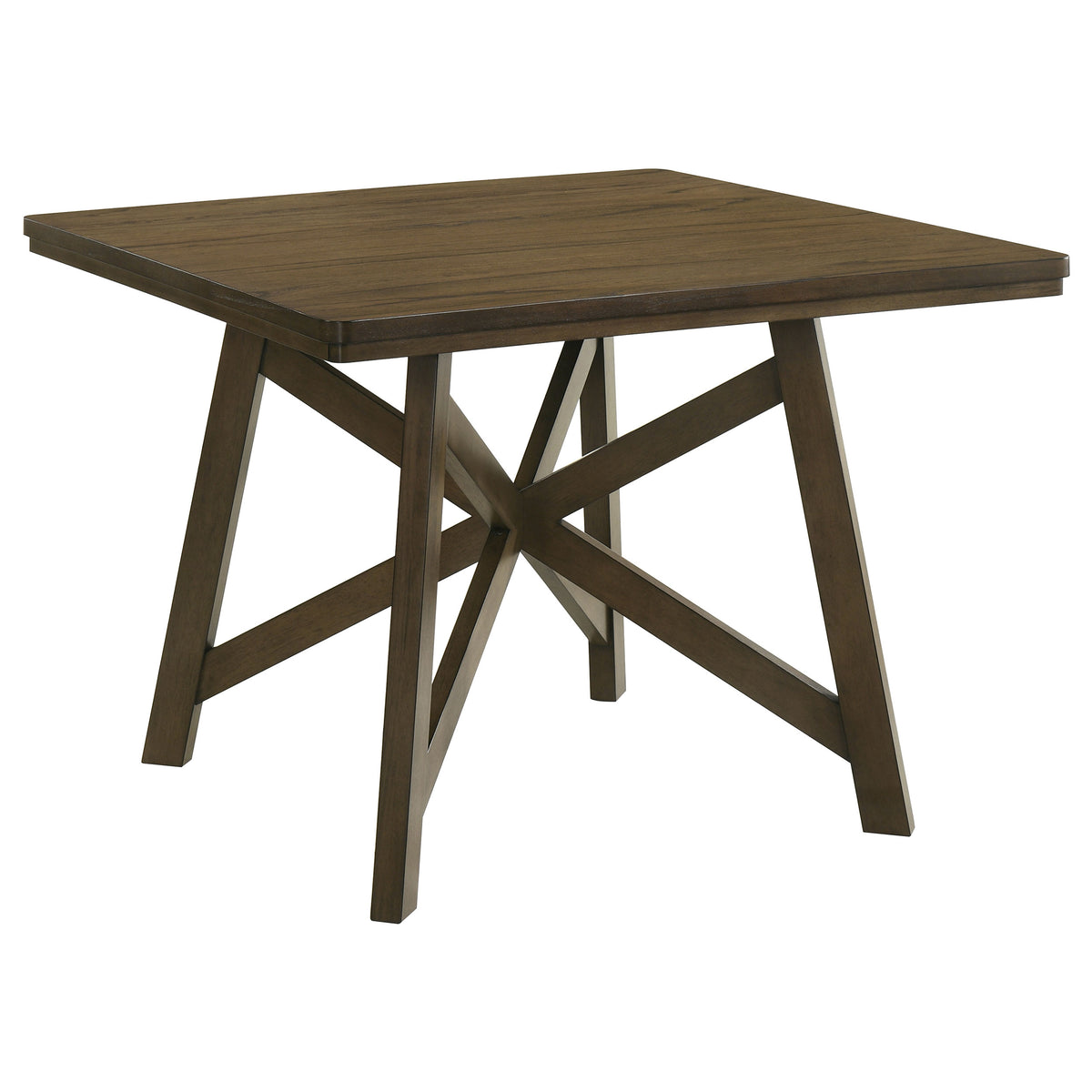 Tampa Furniture Outlet - Coaster - Canfield 47-inch Square Counter Height Dining Table Brown - 109178