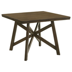 Tampa Furniture Outlet - Coaster - Canfield 47-inch Square Counter Height Dining Table Brown - 109178