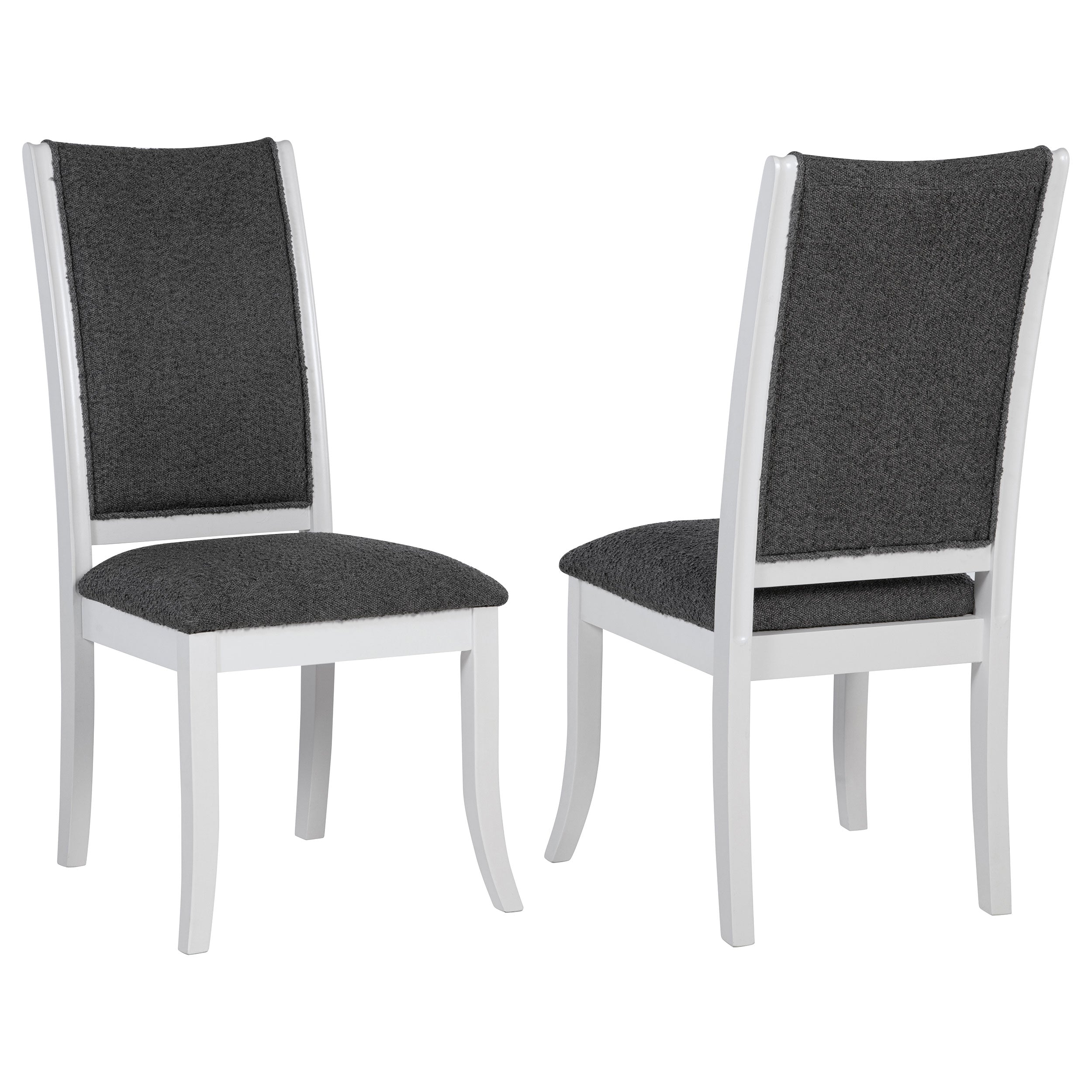 Tampa Furniture Outlet - Coaster - Judd Upholstered Dining Side Chair Pearl White (Set of 2) - 109332