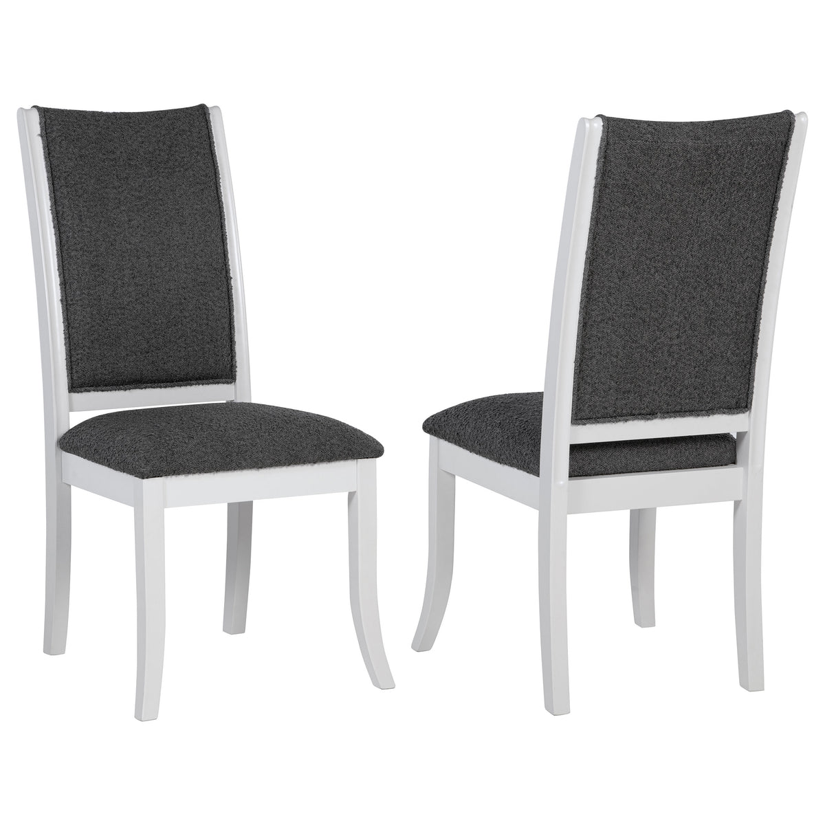 Tampa Furniture Outlet - Coaster - Judd Upholstered Dining Side Chair Pearl White (Set of 2) - 109332