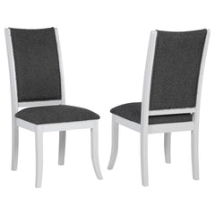 Tampa Furniture Outlet - Coaster - Judd Upholstered Dining Side Chair Pearl White (Set of 2) - 109332