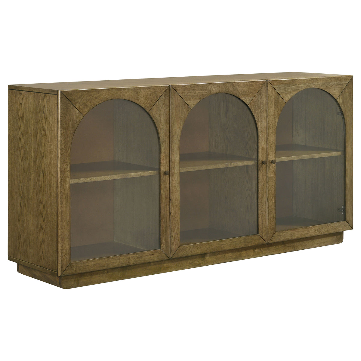 Tampa Furniture Outlet - Coaster - Castlewood 71-inch Dining Sideboard Buffet Server Brown Oak - 109355