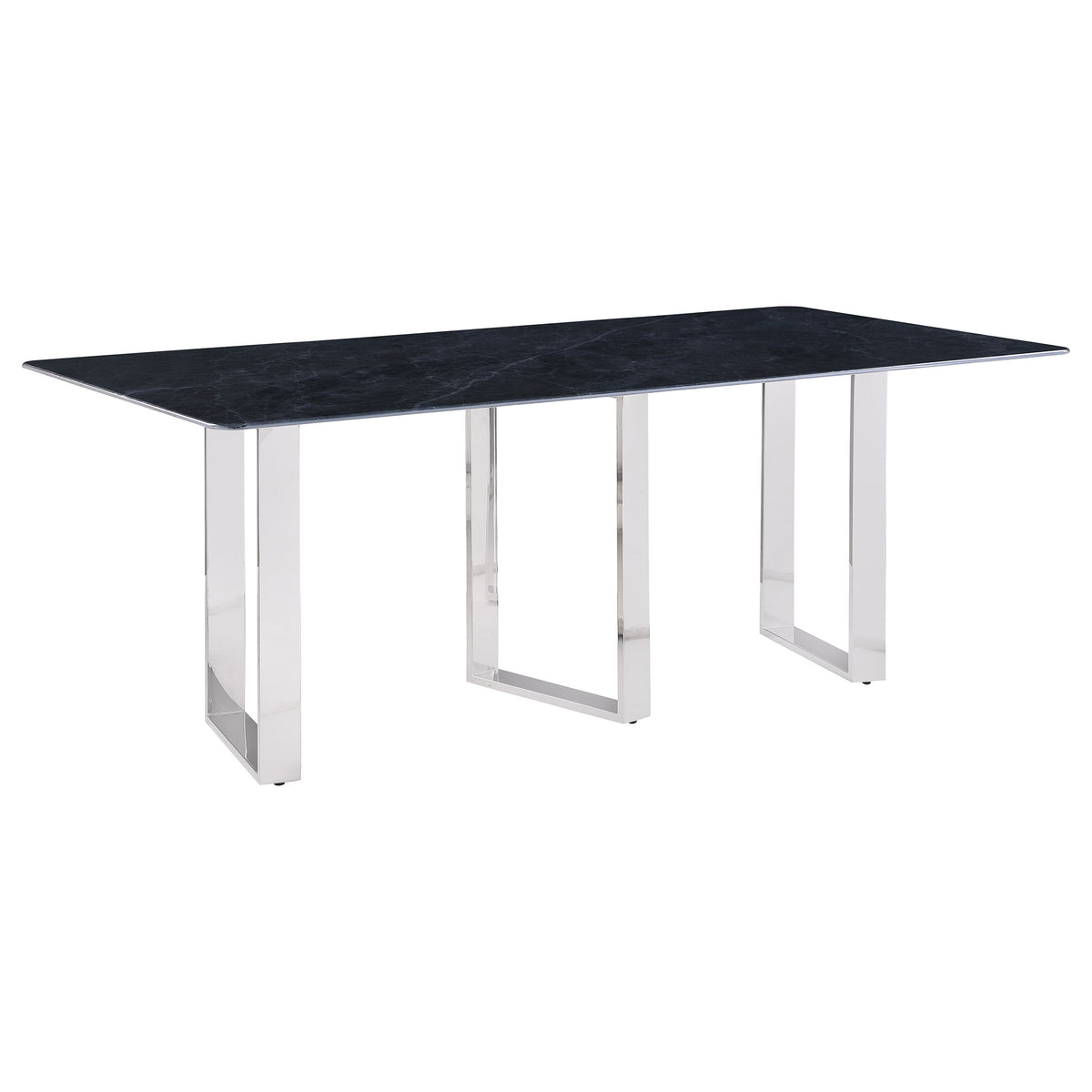 Tampa Furniture Outlet - Coaster - Desden 79-inch Rectangular Sintered Stone Dining Table Grey - 109361