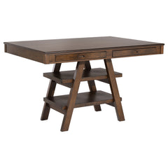 Tampa Furniture Outlet - Coaster - Dewey Rectangular 60-inch Counter Height Dining Table Walnut - 115208