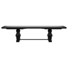 Florence 7-piece 126-inch Extension Dining Table Set Distressed Black