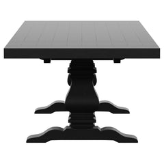 Florence 7-piece 126-inch Extension Dining Table Set Distressed Black