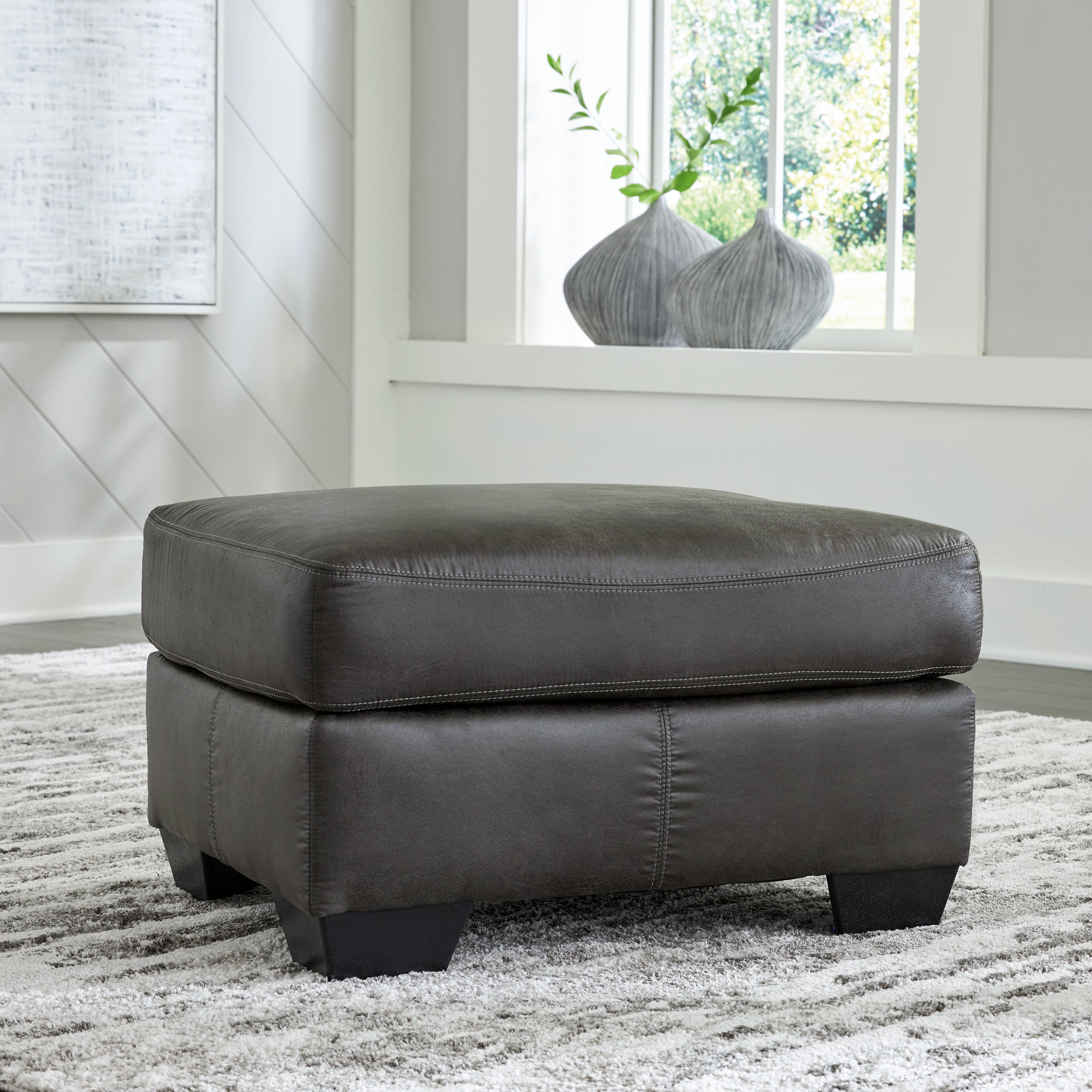 Tampa Furniture Outlet Lutz - Ashley Furniture - Bladen Living Room - Ottoman / Slate - 1202114
