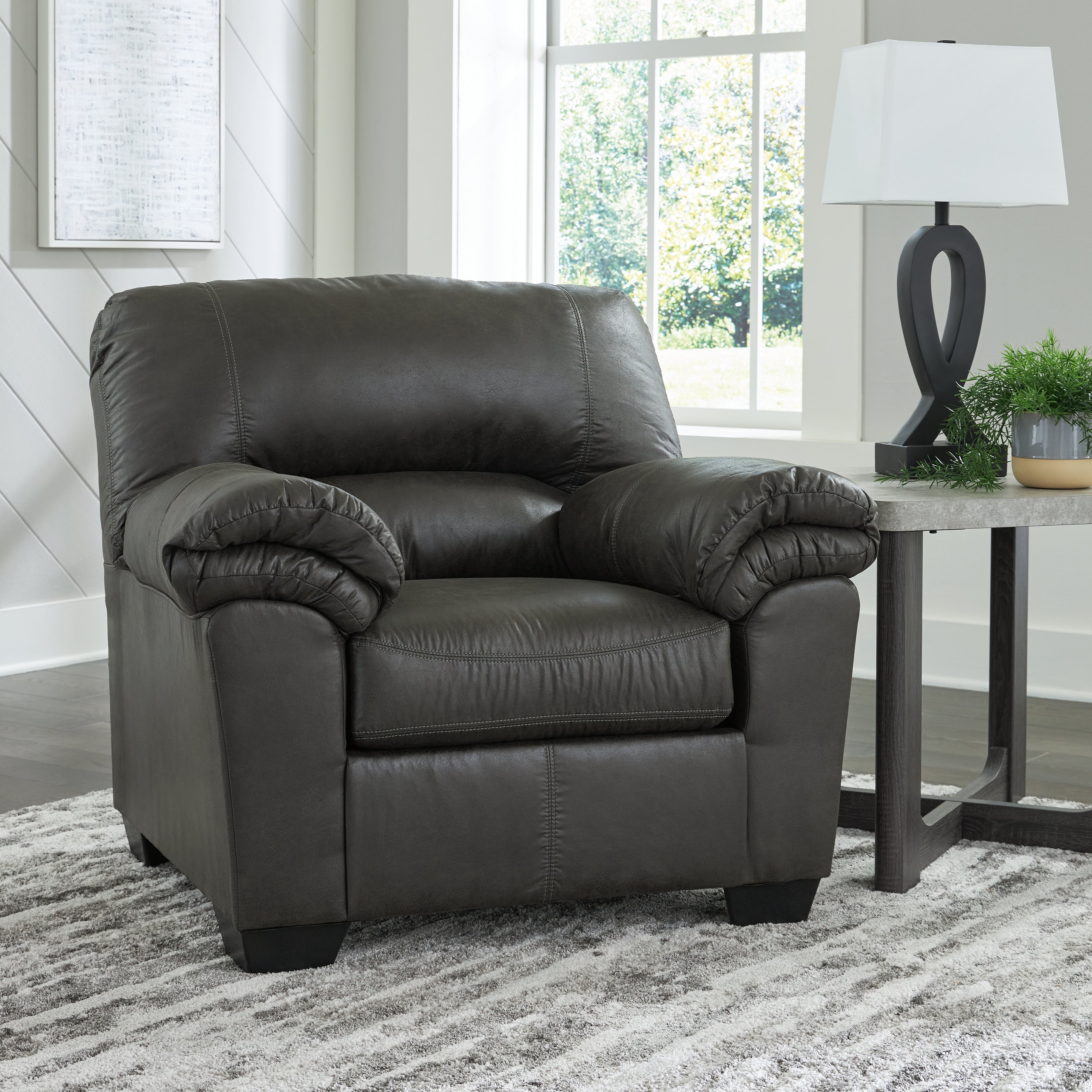 Tampa Furniture Outlet Lutz - Ashley Furniture - Bladen Living Room - Chair / Slate - 1202120