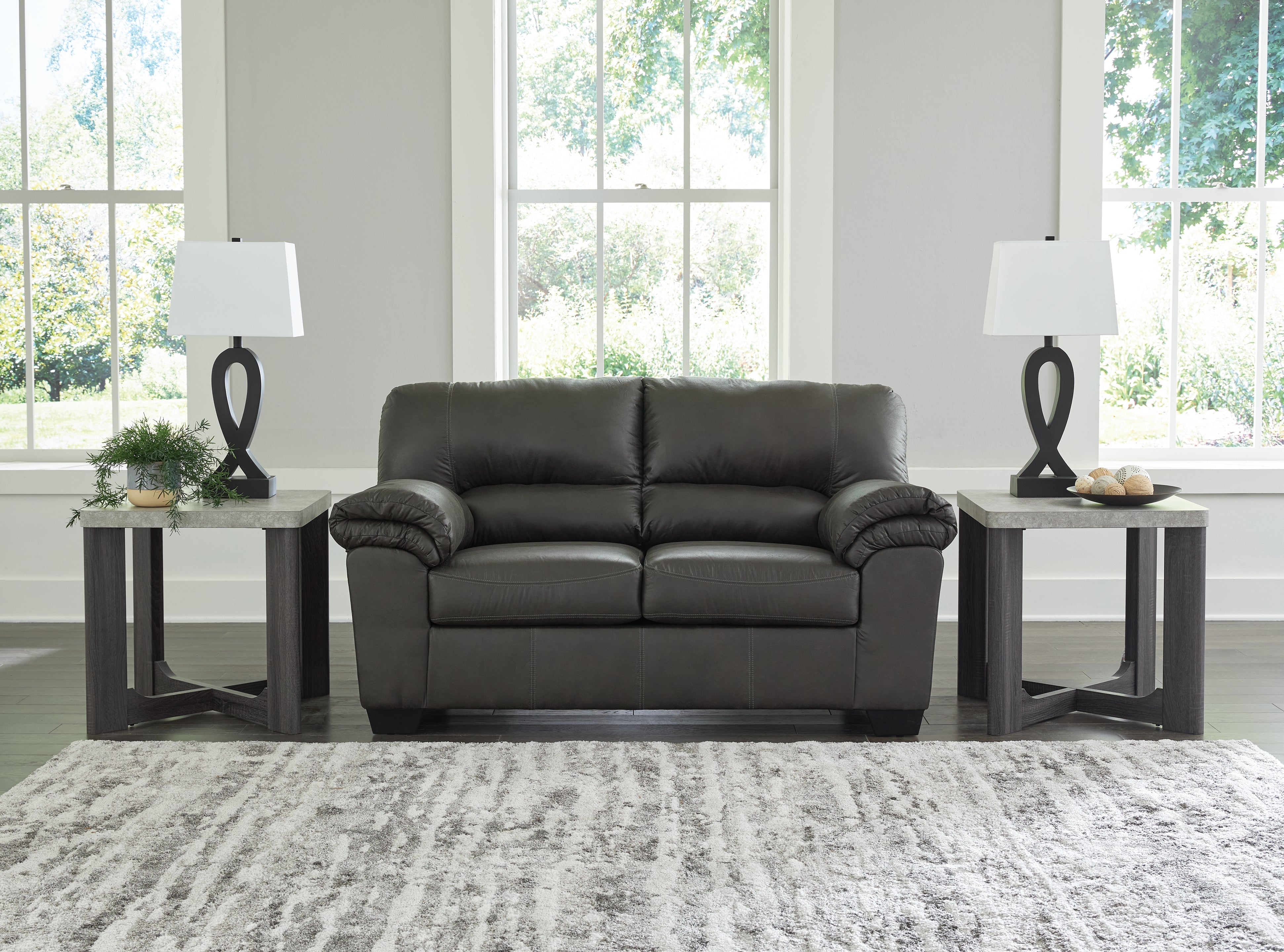Tampa Furniture Outlet Lutz - Ashley Furniture - Bladen Living Room - Loveseat / Slate - 1202135