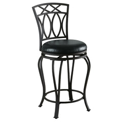 Tampa Furniture Outlet - Coaster - Adamsville Upholstered Swivel Counter Height Stool Black - 122059