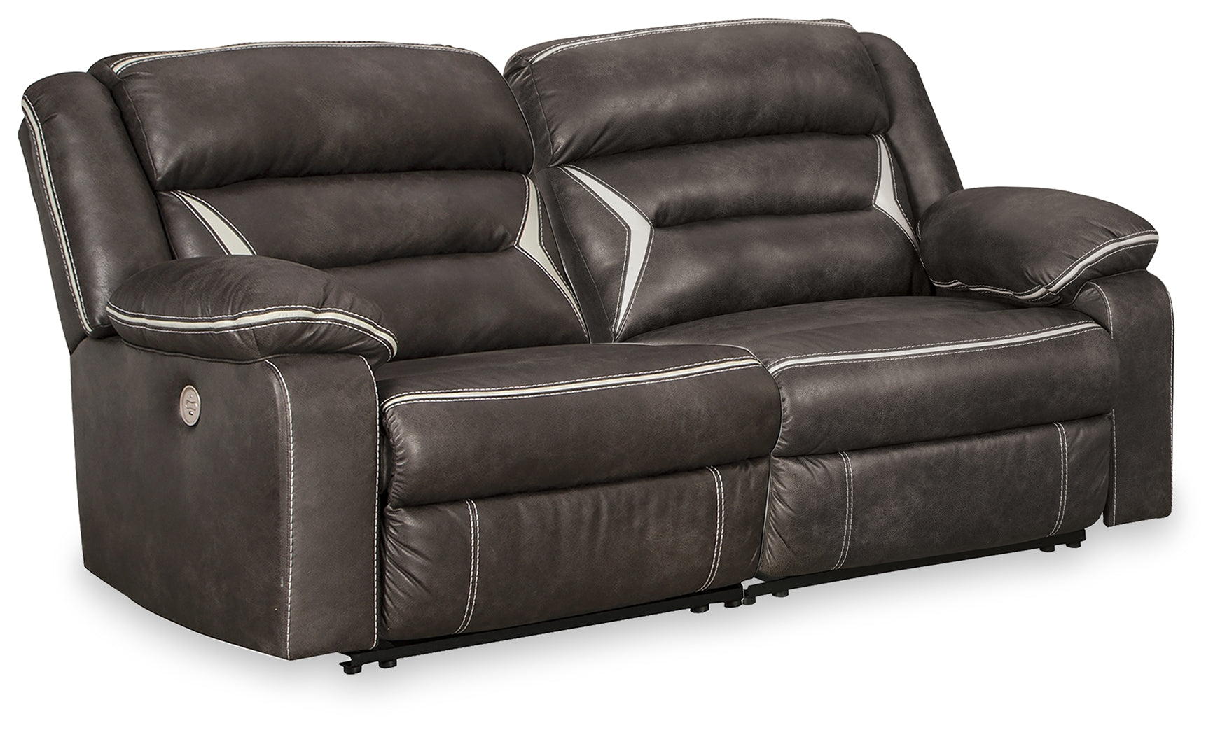Tampa Furniture Outlet Lutz - Ashley Furniture - Kincord Sectional - 2-Piece Power Reclining Sectional Loveseat / Midnight - 13104S7