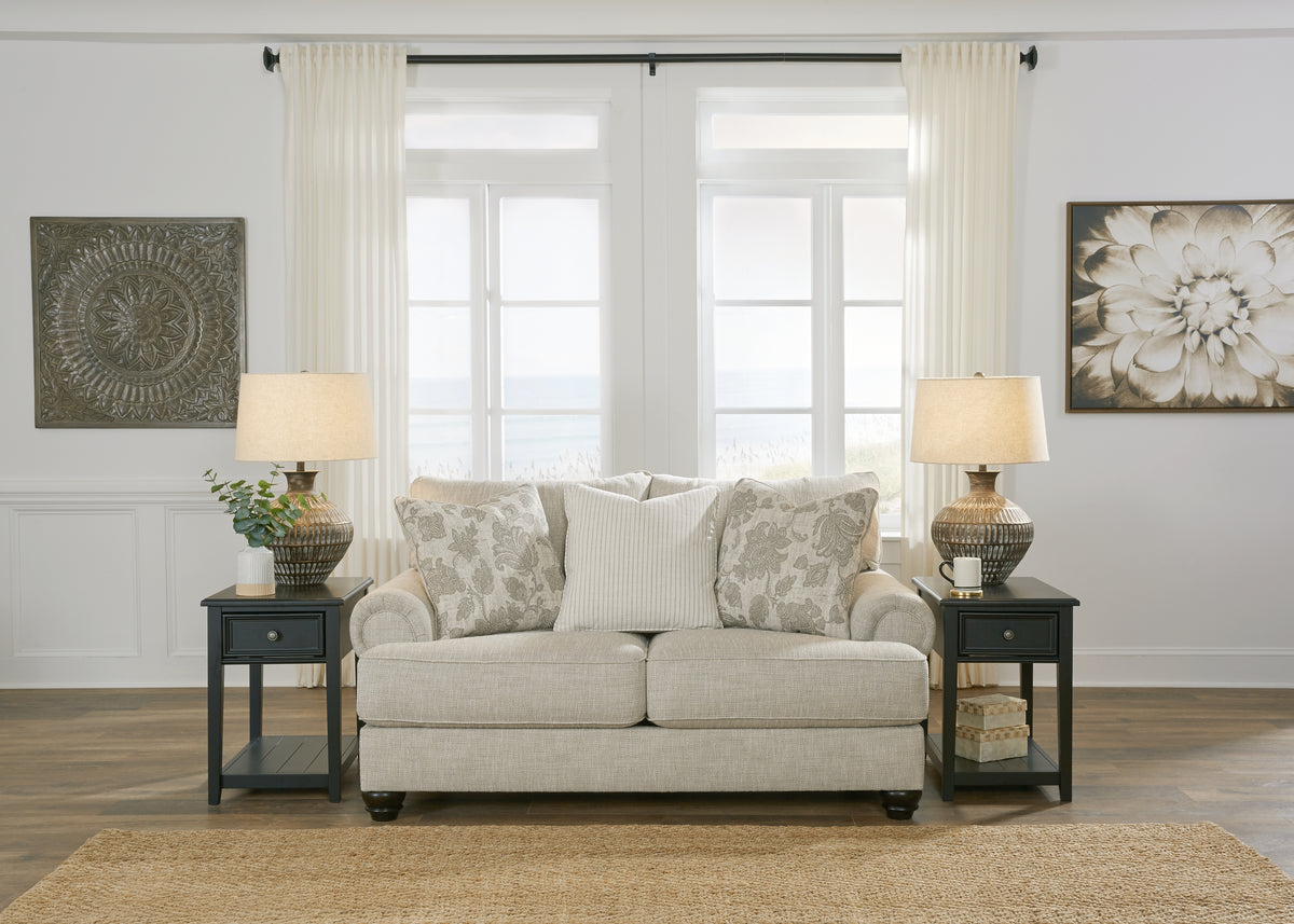 Tampa Furniture Outlet Lutz - Ashley Furniture - Asanti Living Room - Loveseat / Fog - 1320135