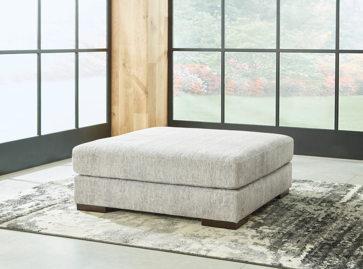Tampa Furniture Outlet Lutz - Ashley Furniture - Regent Park Living Room - Oversized Accent Ottoman / Pewter - 1440408