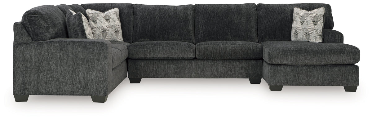 Tampa Furniture Outlet Lutz - Ashley Furniture - Hollyview Sectional - LAF 3-Piece Sectional with Chaise / Shadow - 15205S1