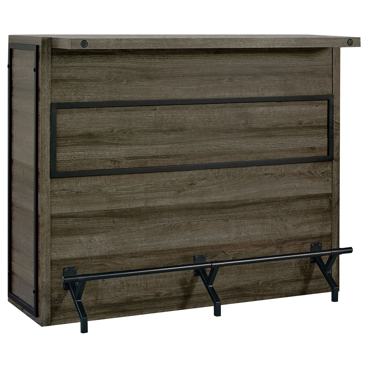 Tampa Furniture Outlet - Coaster - Joe 5-shelf Composite Wood Home Bar Wine Cabinet Aged Oak - 182071
