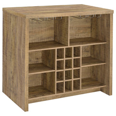 Tampa Furniture Outlet - Coaster - Topanga Engineered Wood Freestanding Home Bar Mango - 182785