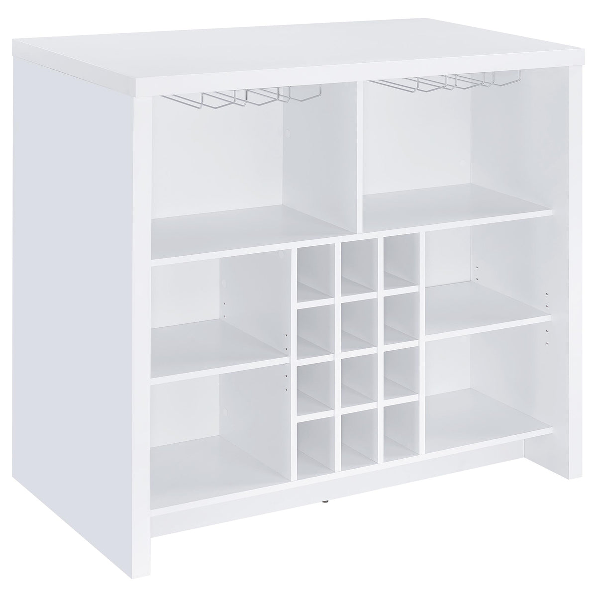 Tampa Furniture Outlet - Coaster - Topanga Engineered Wood Freestanding Home Bar White - 182786