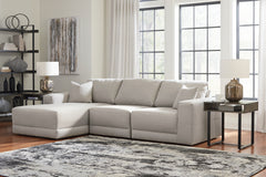 Tampa Furniture Outlet Lutz - Ashley Furniture - Next-Gen Gaucho Sectional - RAF 3-Piece Sectional Sofa with Chaise / Gray - 18304S1