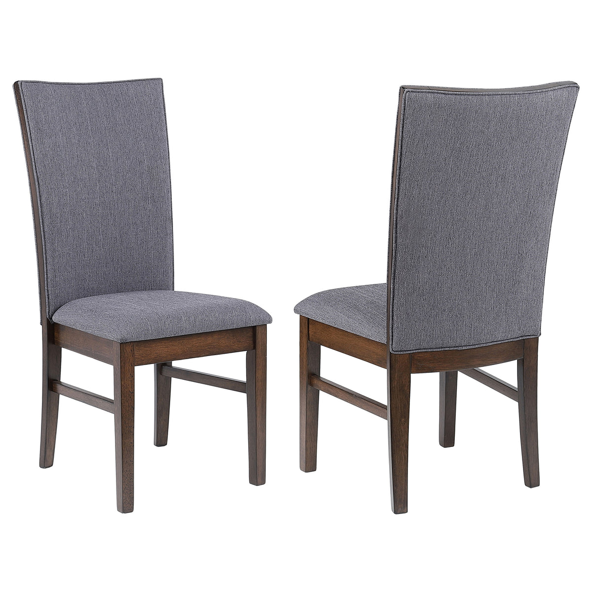 Tampa Furniture Outlet - Coaster - Sherwood Upholstered Dining Side Chair Grey (Set of 2) - 193592
