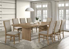 Tampa Furniture Outlet - Coaster - Adina 9-piece Extension Dining Set Distressed Light Brown - 193611-S9